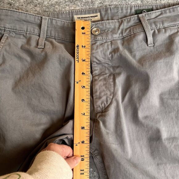 Adriano Goldschmied AG Graduate Trouser Men’s 33R Tailored‎ Leg Green Label Gray - Picture 10 of 10